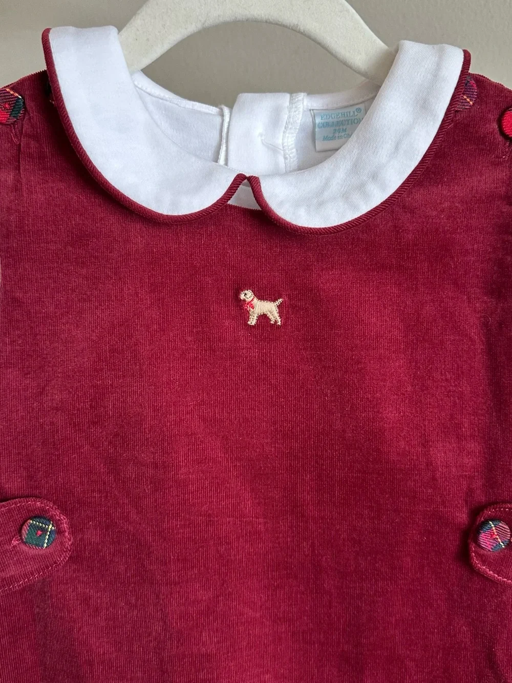 NWT Edgehill Collection Darby Fallon Clark Golden Retriever Jon Jon & Shirt 24M
